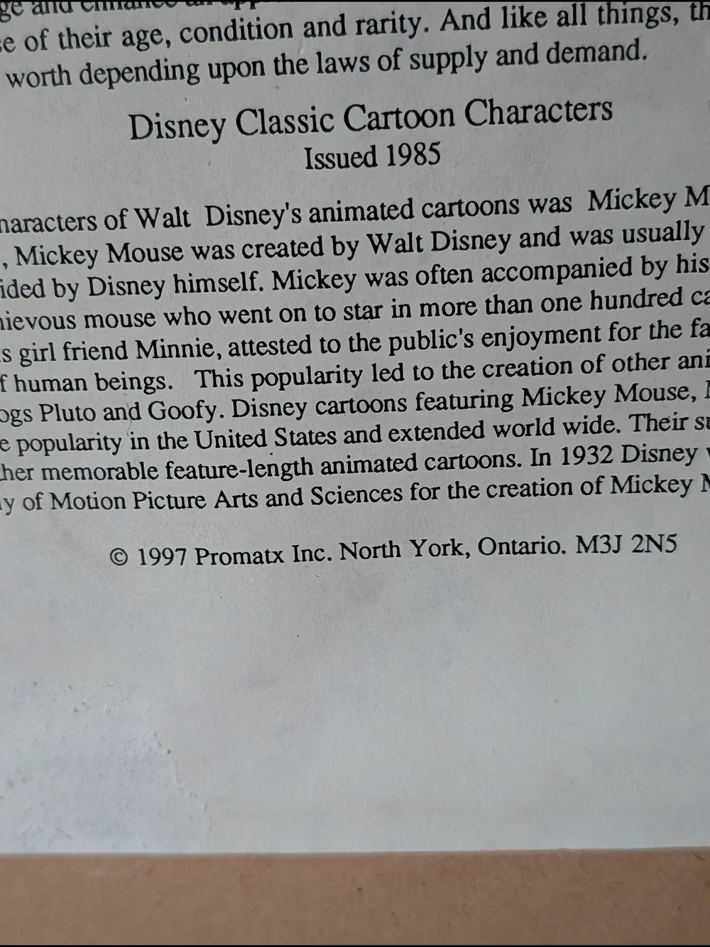 Disney print featuring
